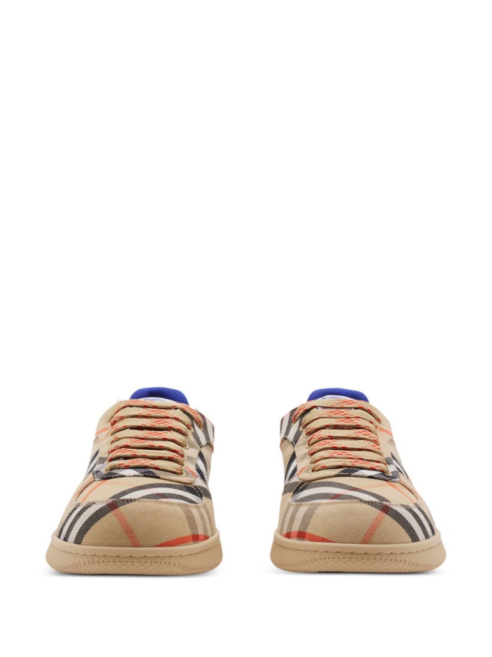 BURBERRY Cotton-Blend Check Terrace Sneakers for Men
