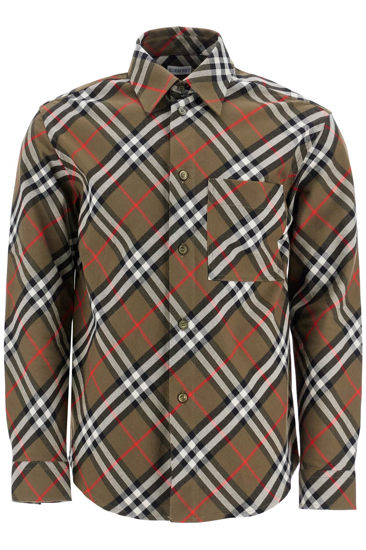 BURBERRY Loch Ip Check Cotton Shirt - Men's Fall Collection