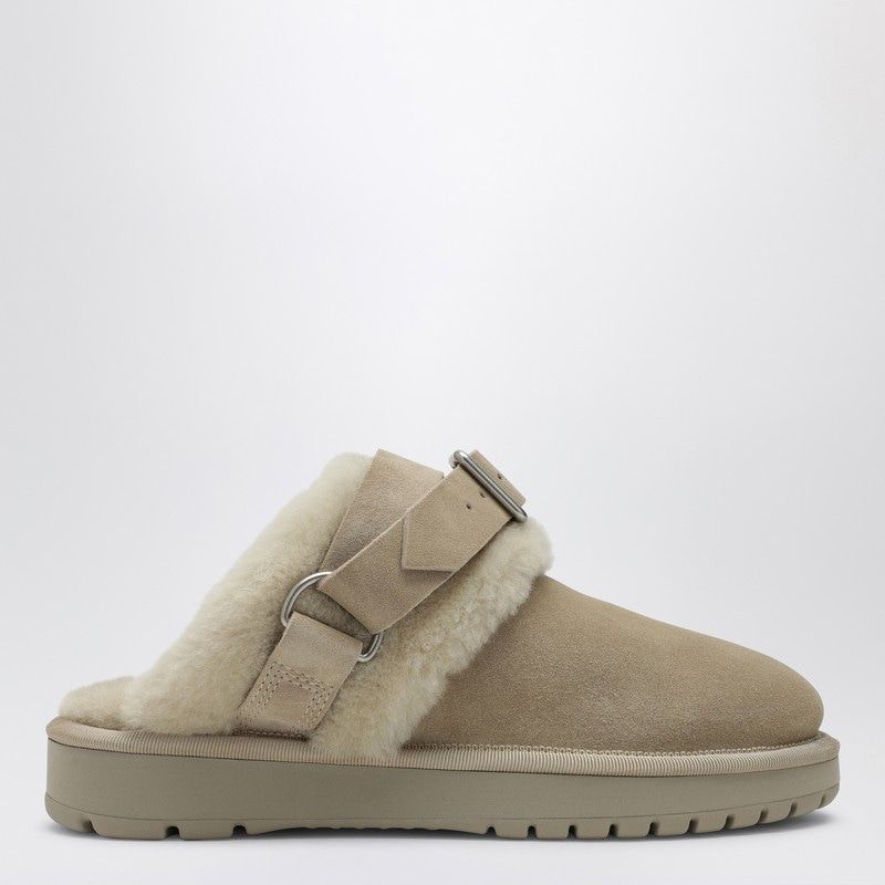 BURBERRY Chic Mini Flat Sneakers in Suede and Shearling