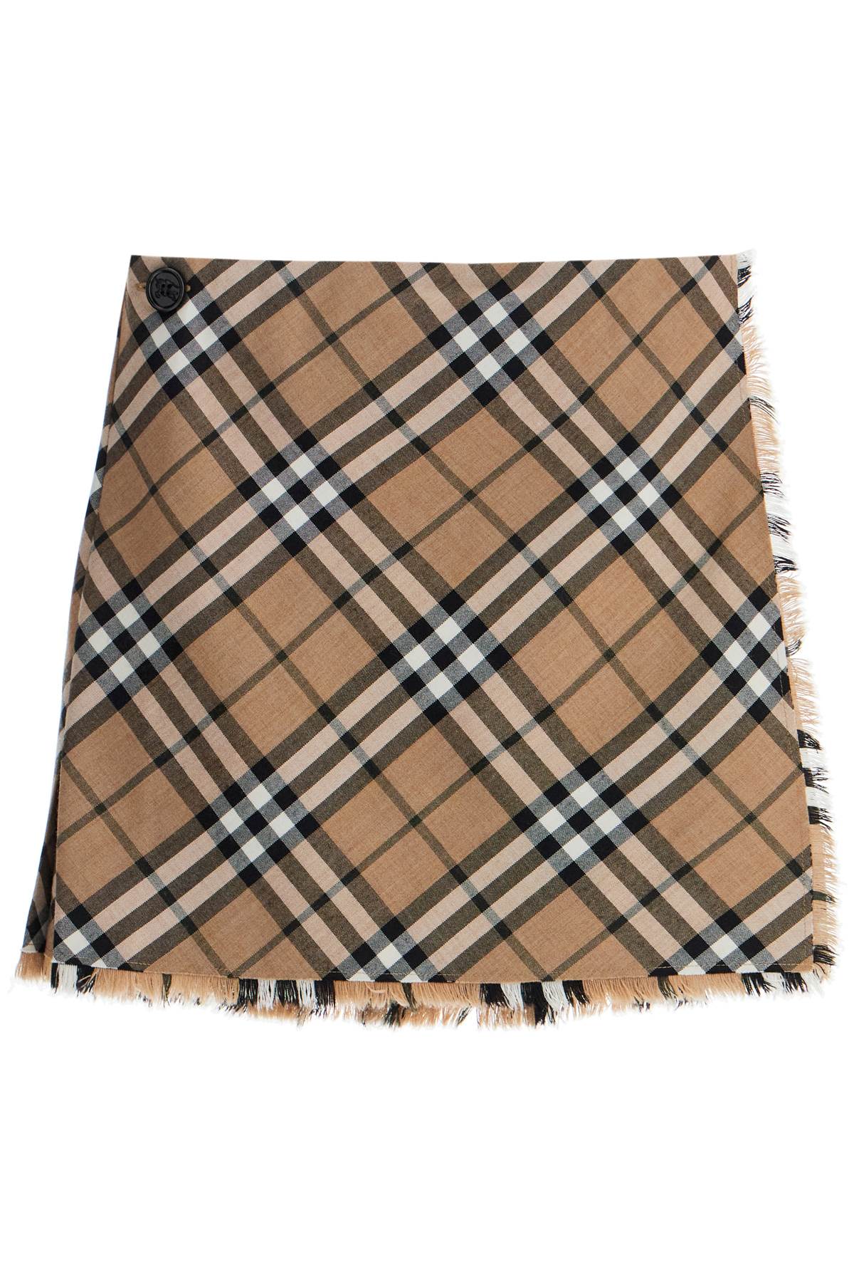 BURBERRY Checked Embroidered Mini Skirt for Women