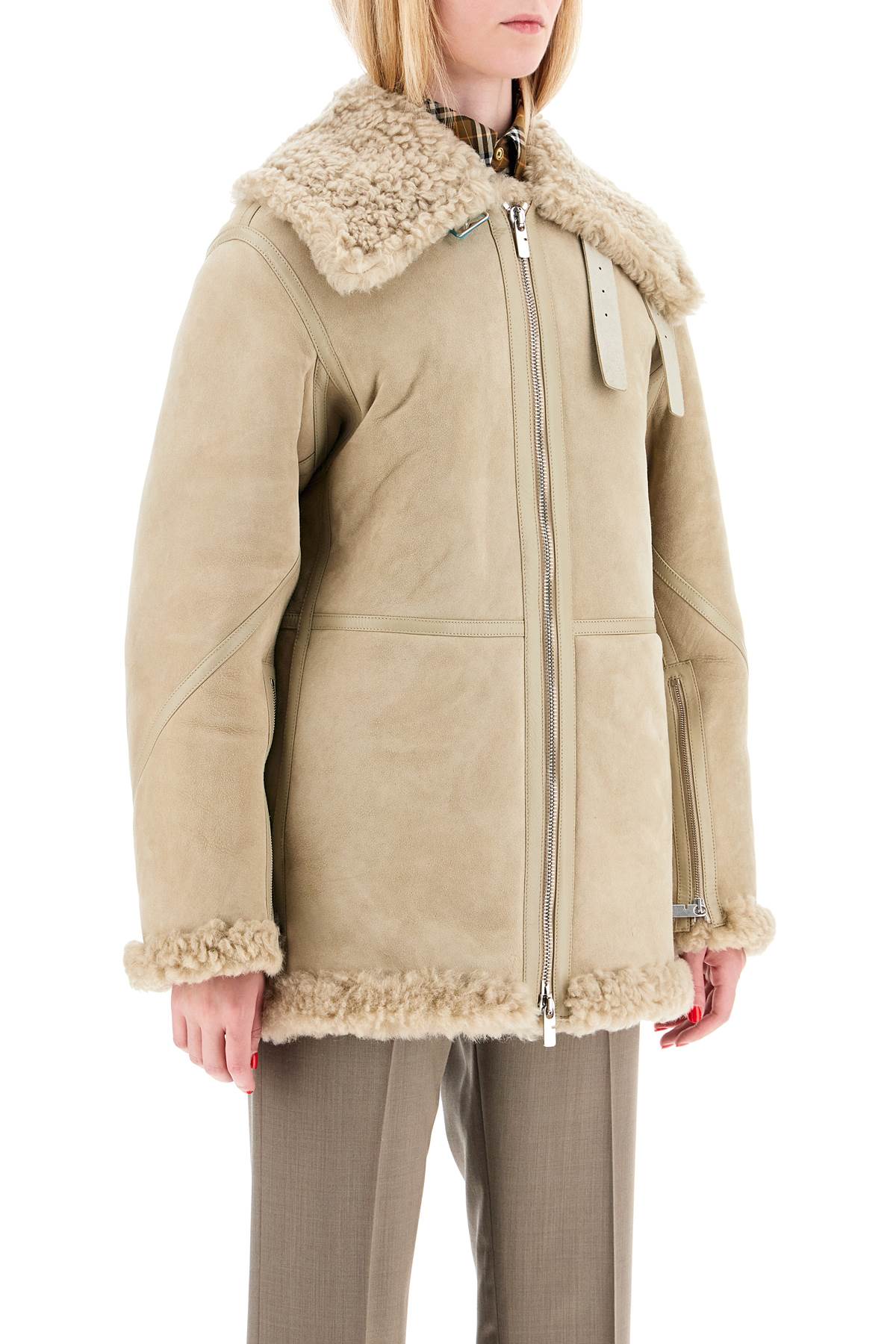 BURBERRY Shearling Jacket for Women - Fall/Winter 2024