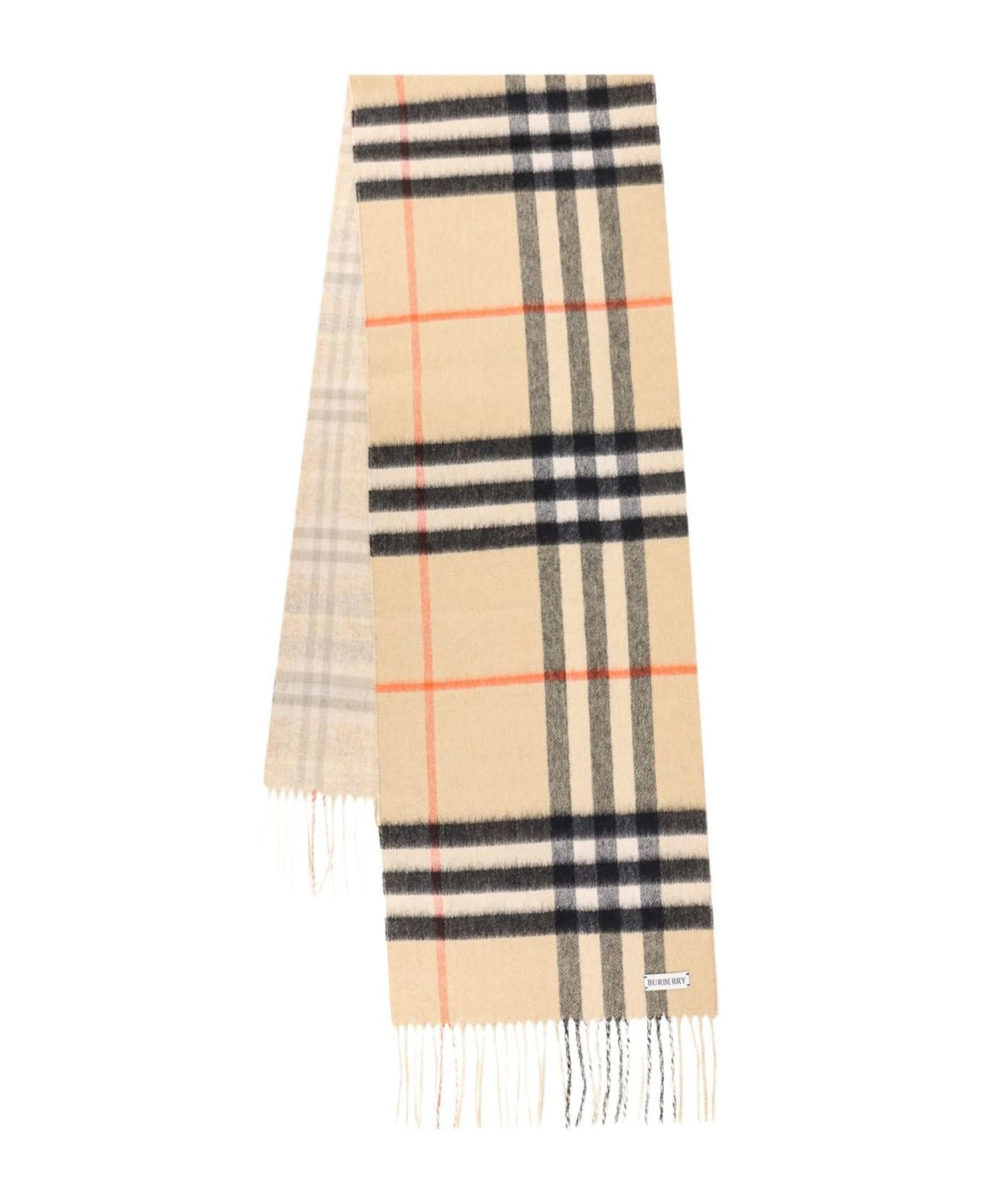 BURBERRY Reversible Cashmere Check Scarf