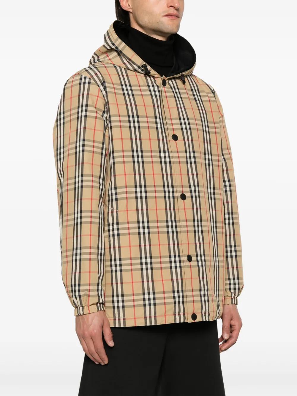 BURBERRY Reversible Check Pattern Jacket for Men