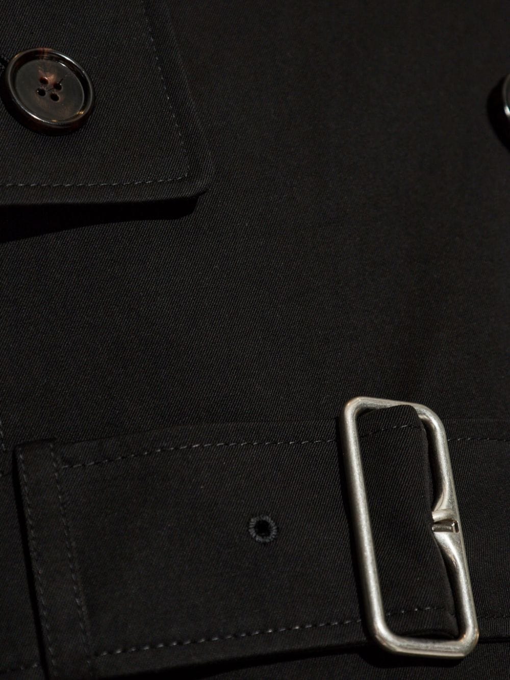 BURBERRY Cotton Trench Jacket with Detachable Collar for Women