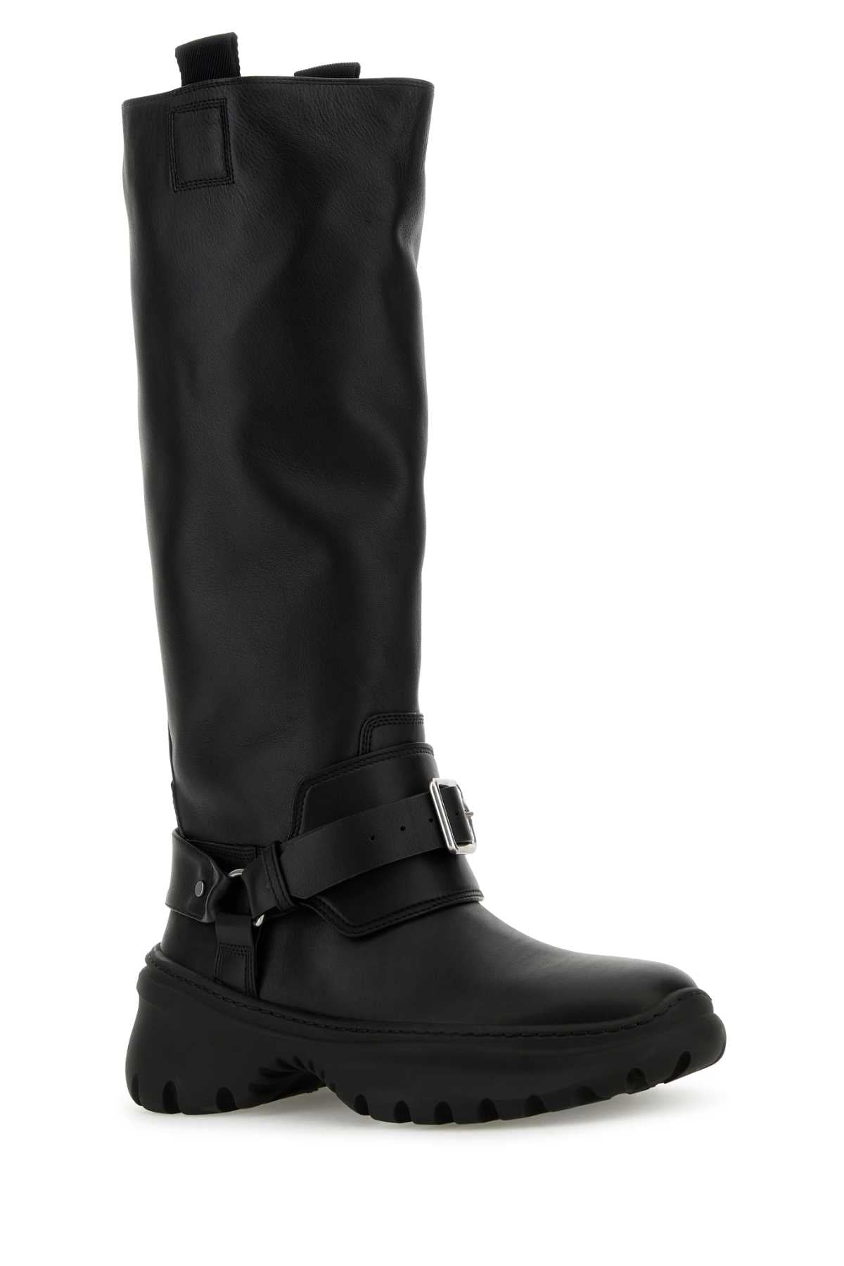 BURBERRY Leather Stomp High Boots for Women