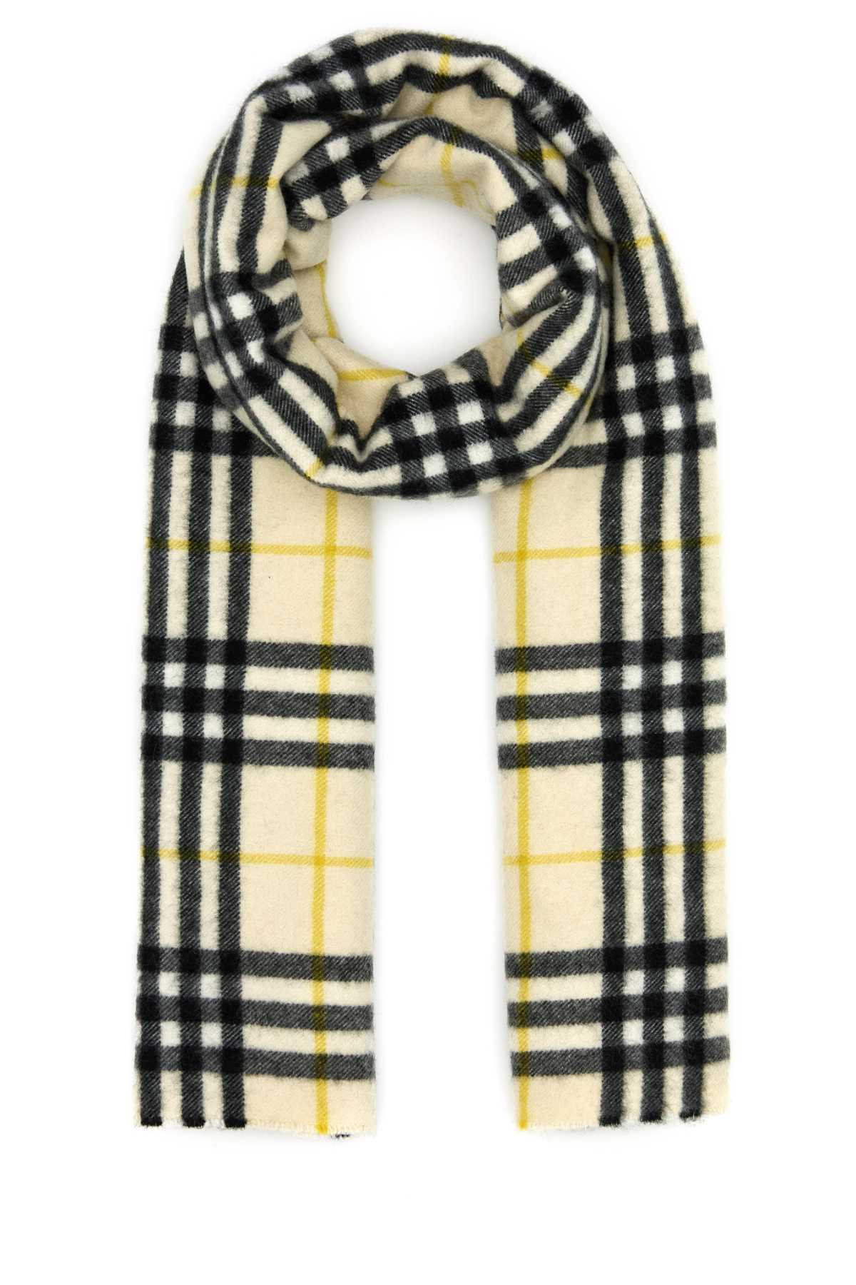 BURBERRY Embroidered Cashmere Scarf