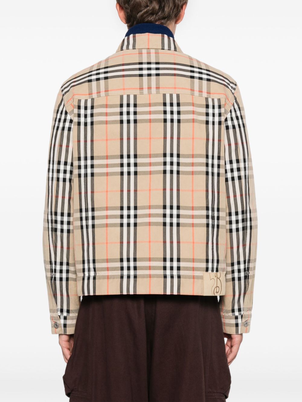 BURBERRY Classic Check Cotton Jacket for Men - Straight Cut