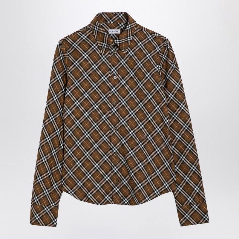 BURBERRY Check Cotton Shirt for Women - FW24 Collection