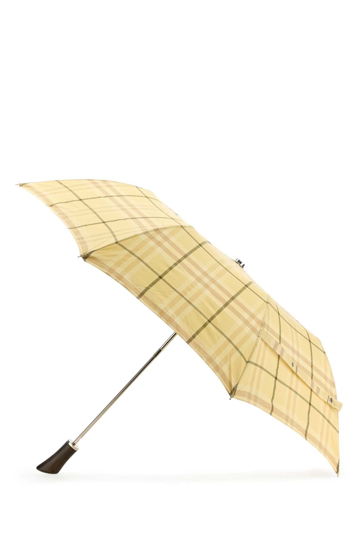 BURBERRY Printed Fabric Folding Umbrella