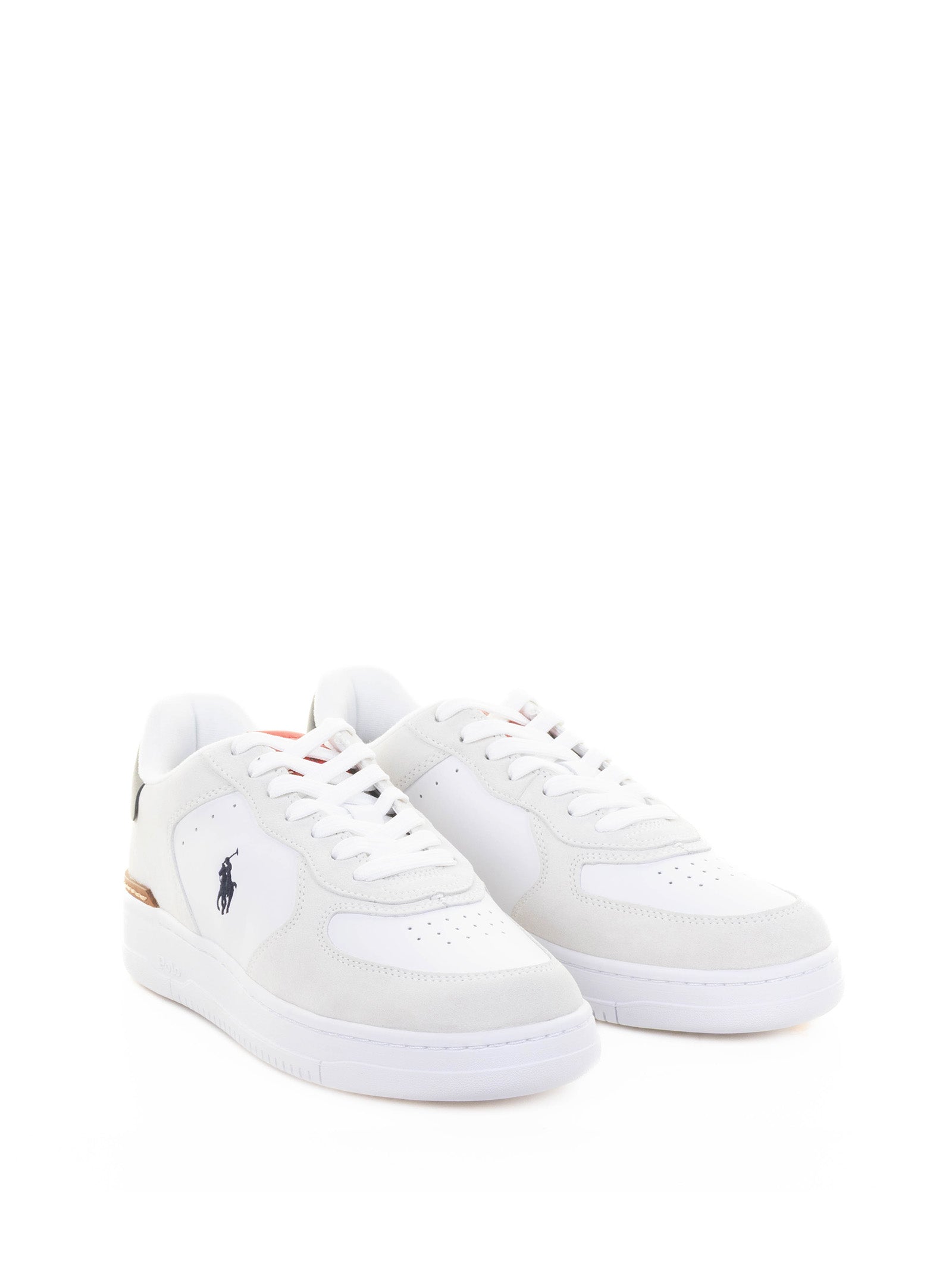 LAUREN RALPH LAUREN Leather Sneakers with Iconic Logo