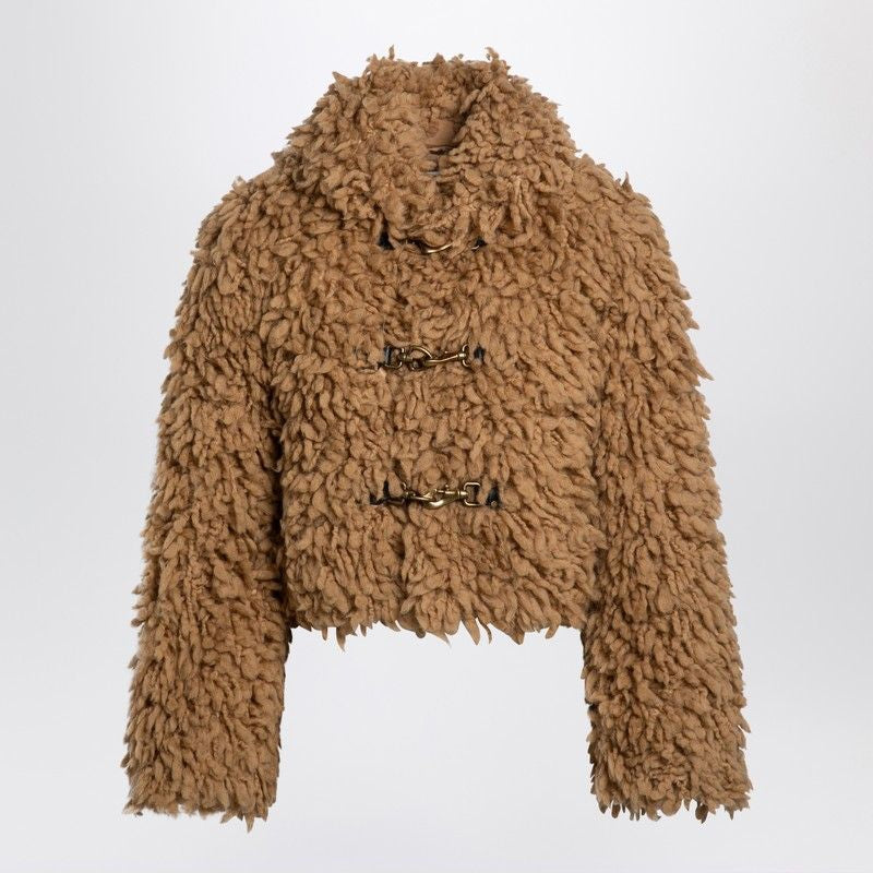 BURBERRY Wool-Blend Mini Short Jacket for Women