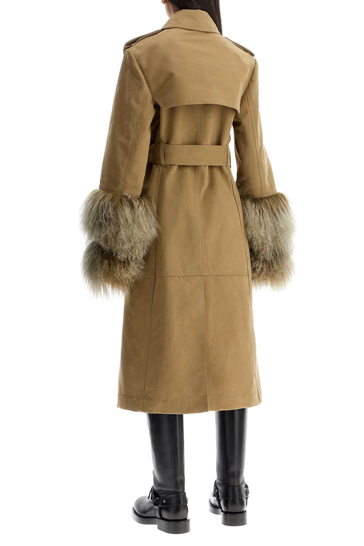 BURBERRY Cotton Blend Trench Jacket for Women