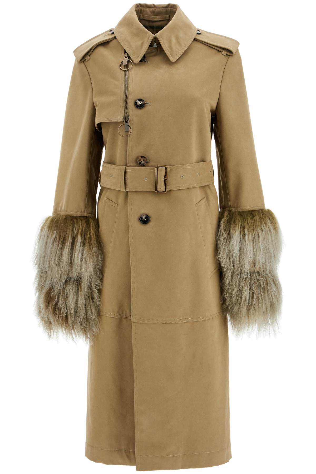 BURBERRY Cotton Blend Trench Jacket for Women