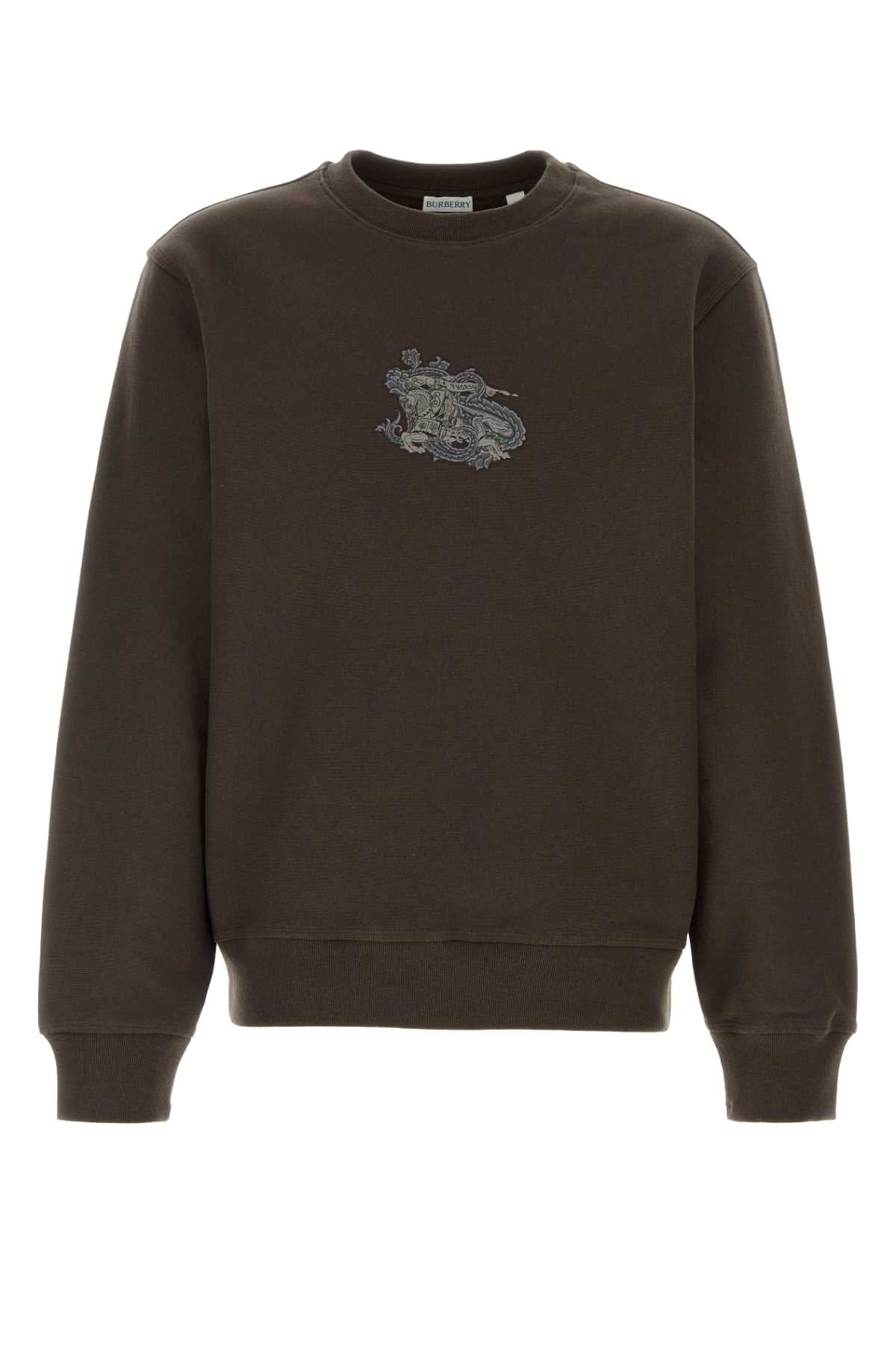 BURBERRY Cotton Blend Sweatshirt for Men - FW25 Collection