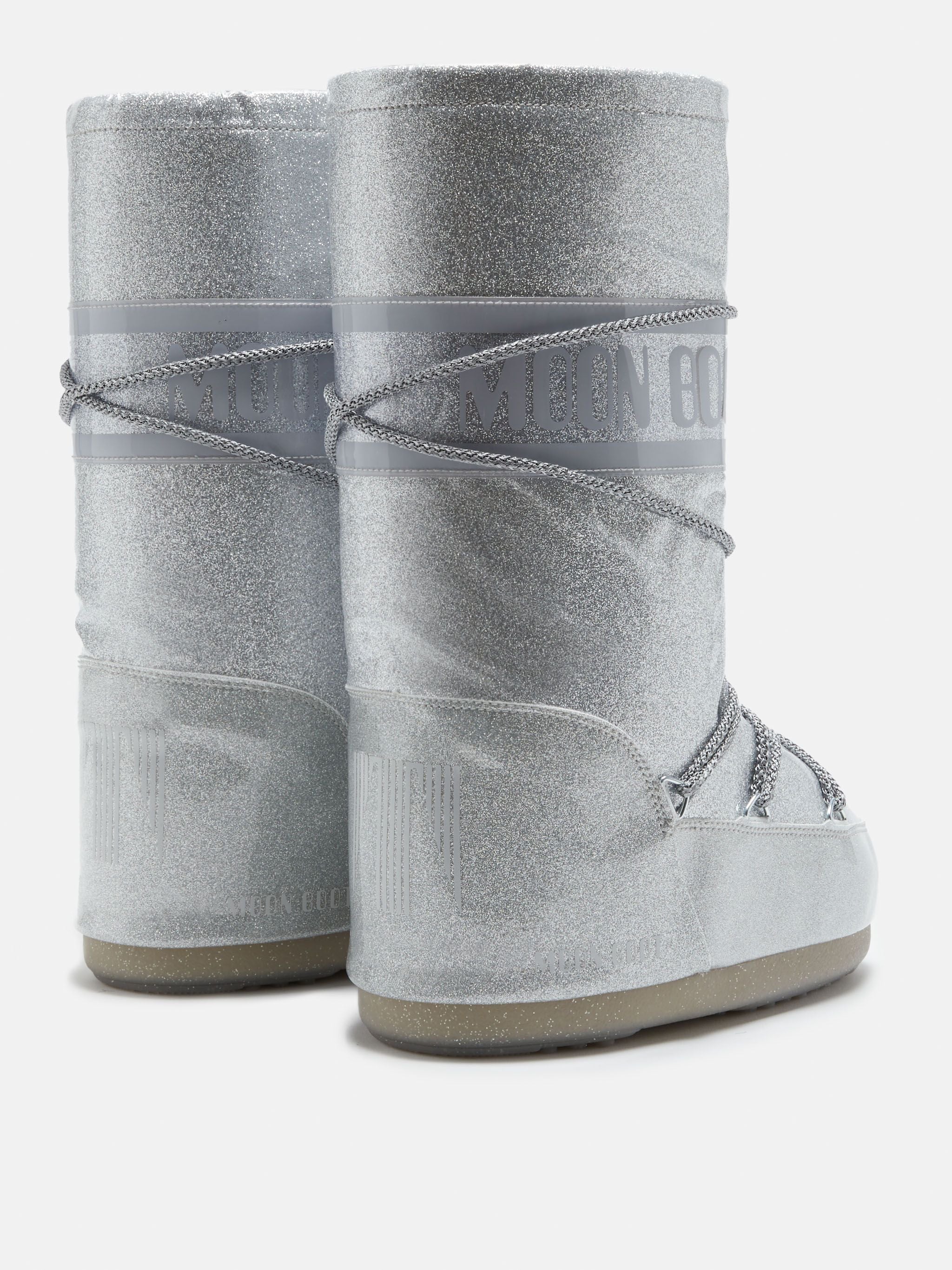 MOON BOOT Iconic Glitter Metallic Mini Boots