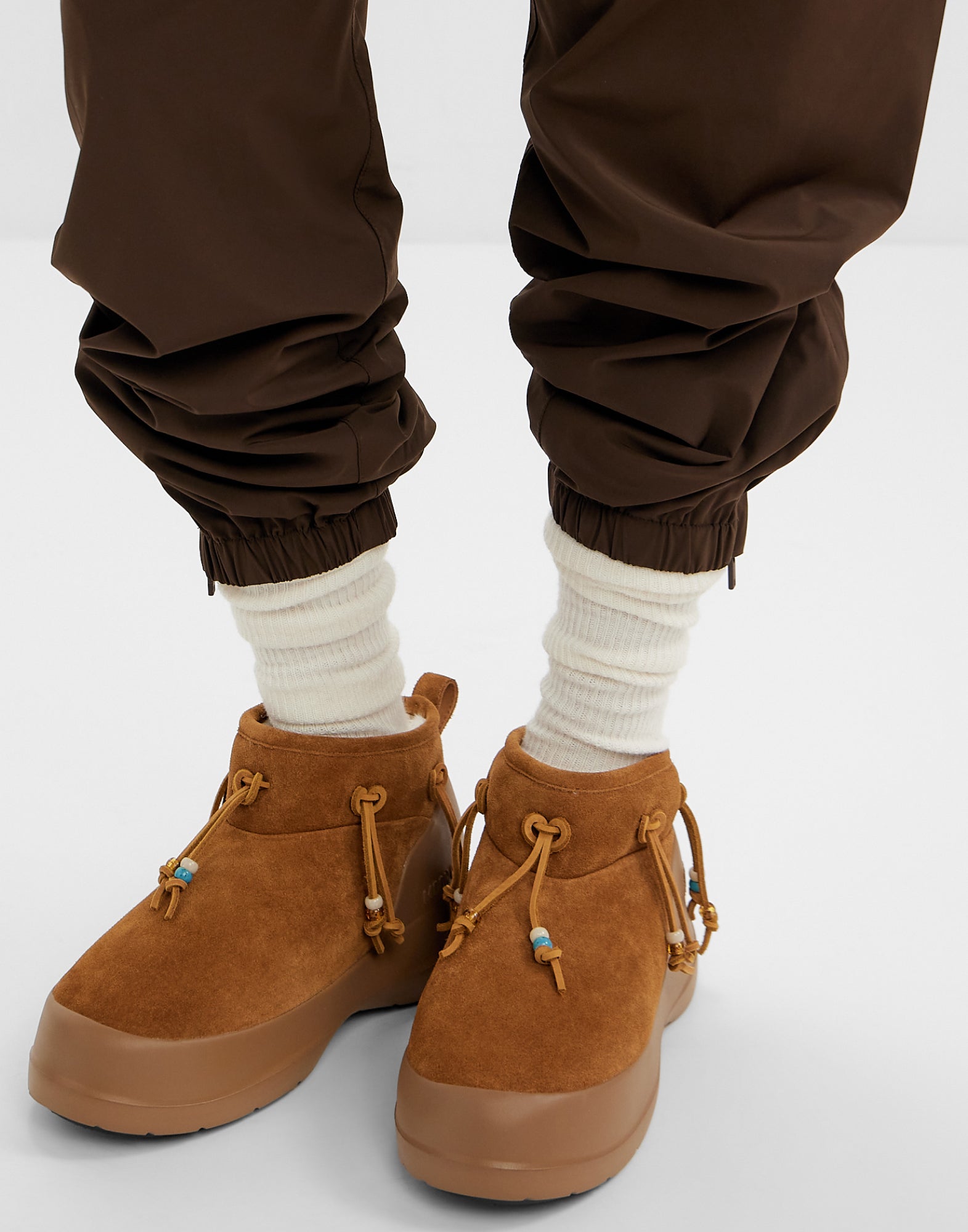 MOON BOOT Luna Beads Suede Low Boots - Women's