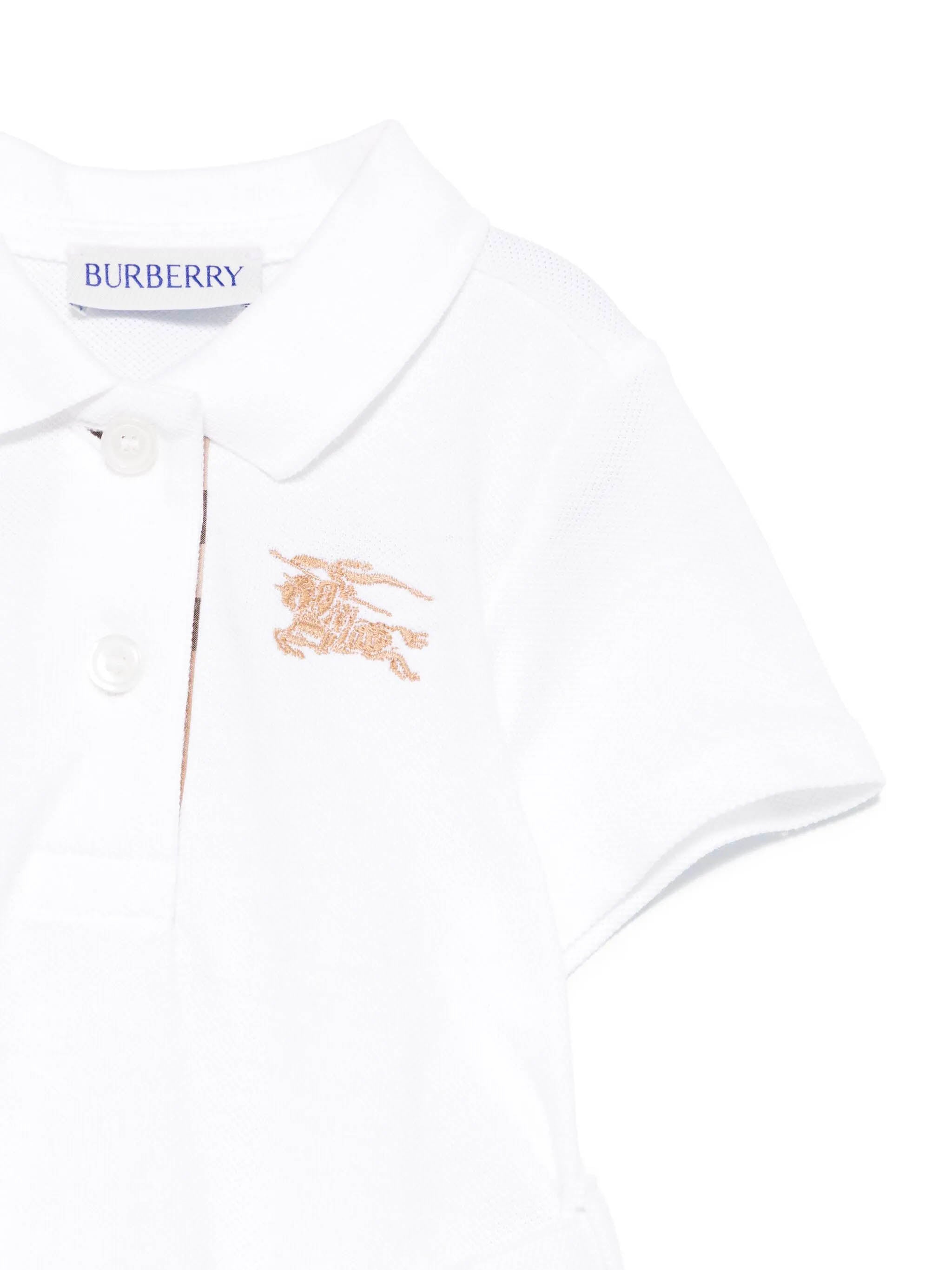 BURBERRY KIDS Kids' Classic Polo Style Mini Dress