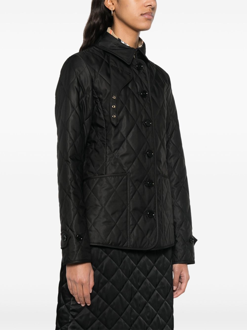 BURBERRY Quilted Jacket with Front Button Fastening
