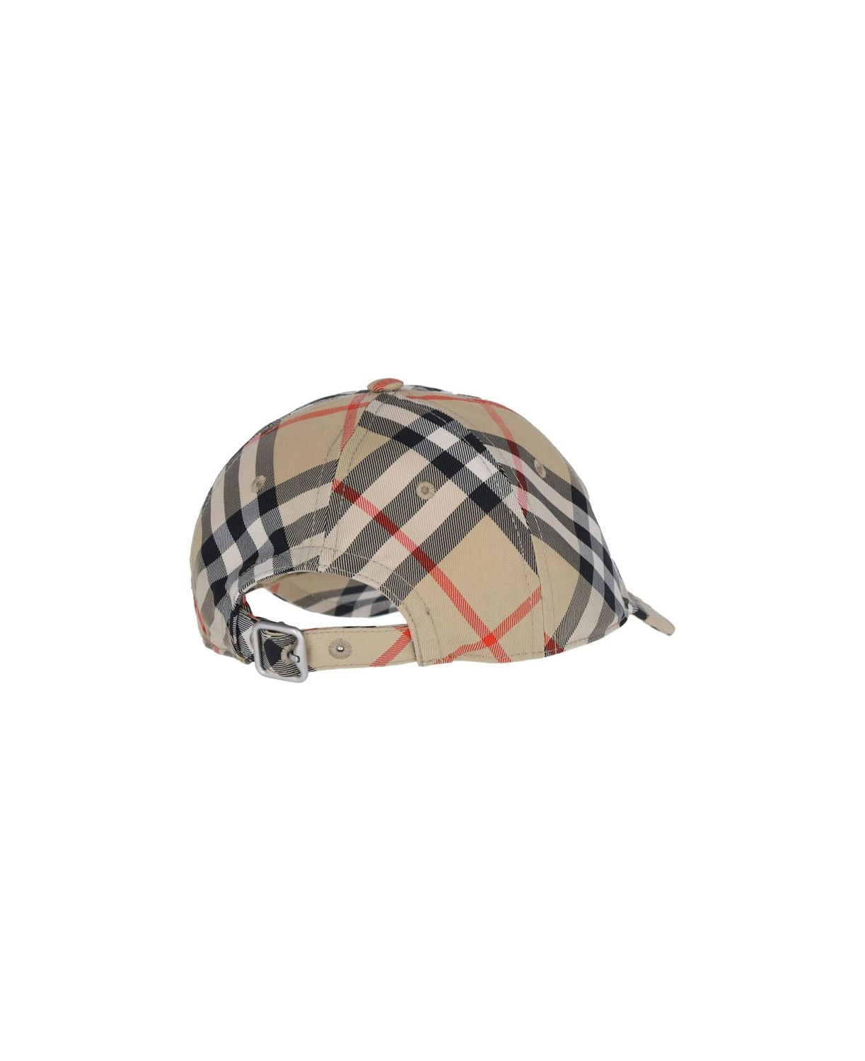 BURBERRY Check Pattern Baseball Cap for Men