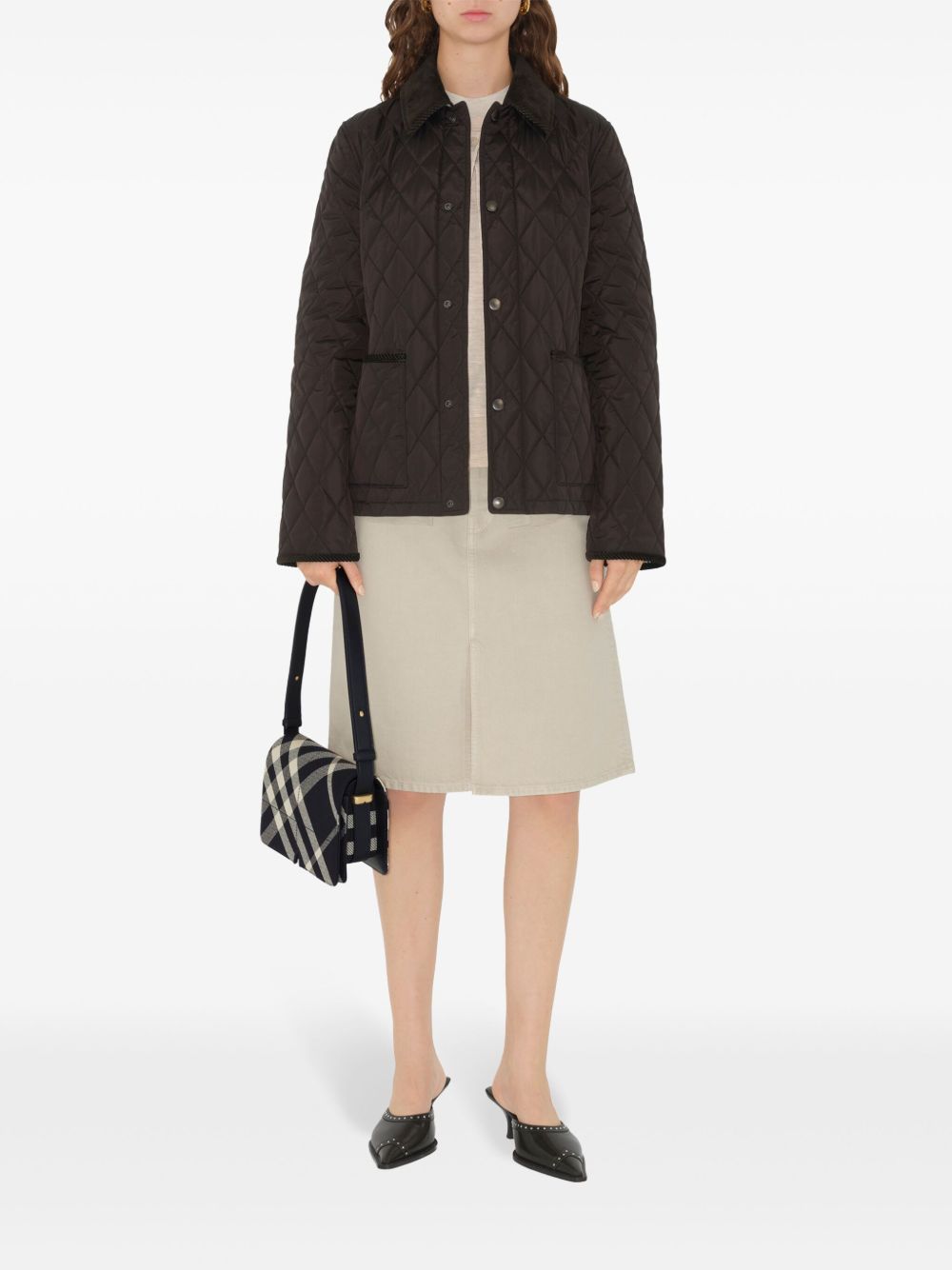 BURBERRY Quilted Vintage Check Jacket for Women