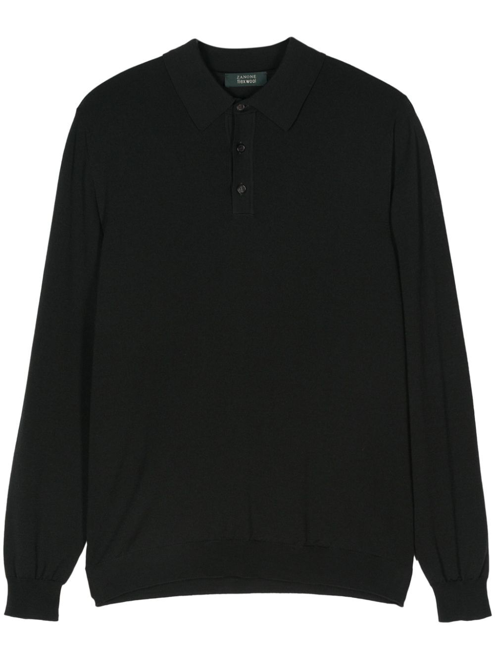 ZANONE Slim Fit Long Sleeve Polo for Men