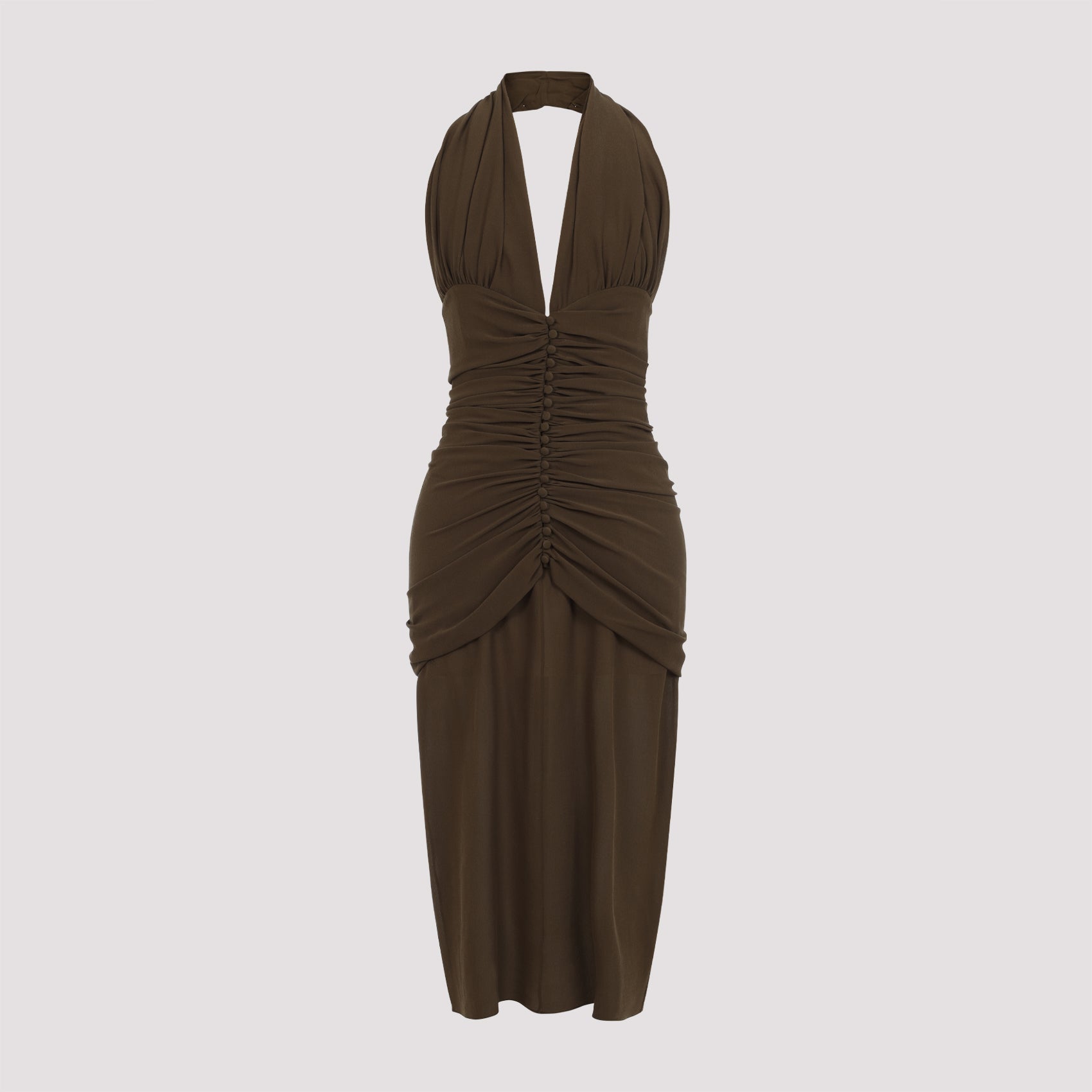 SAINT LAURENT Silk Midi Dress for Women