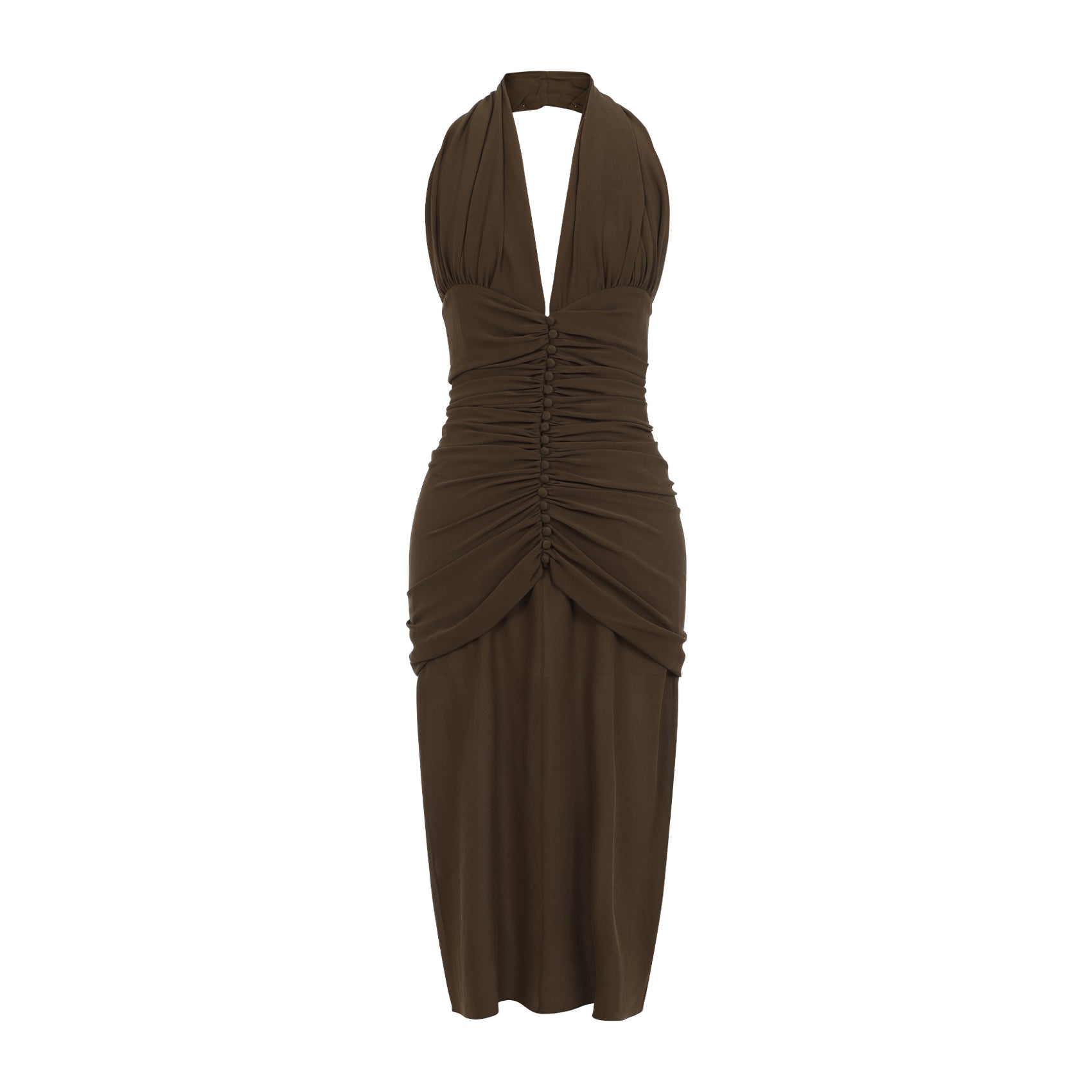 SAINT LAURENT Silk Midi Dress for Women