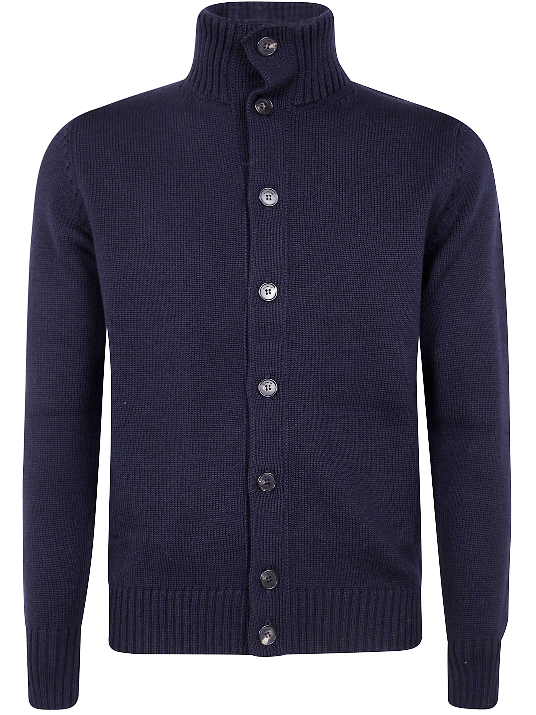 ZANONE High Neck Slim Fit Cardigan