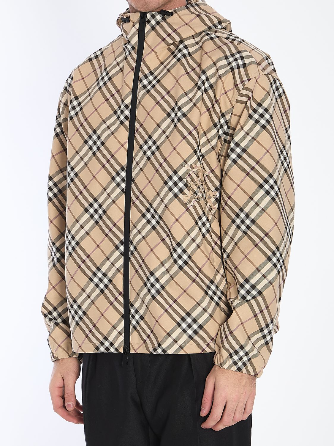 BURBERRY Embroidered Polyester Jacket for Men - Spring/Summer 2025