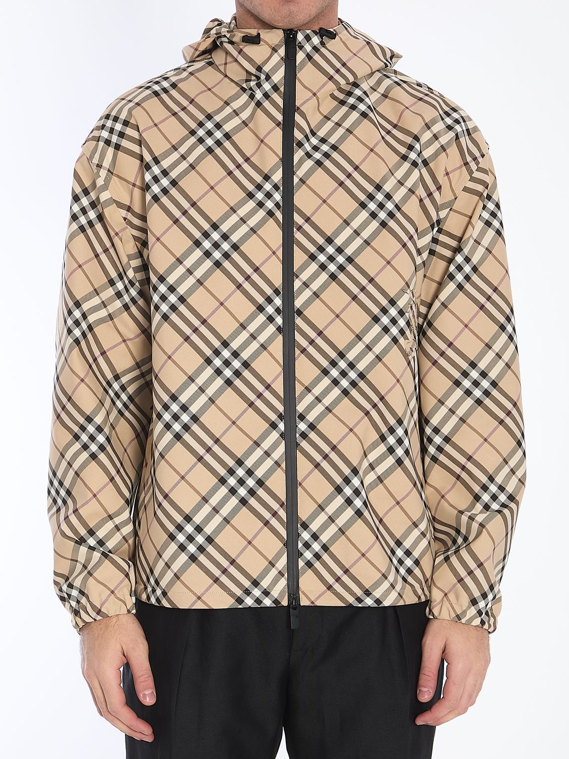BURBERRY Embroidered Polyester Jacket for Men - Spring/Summer 2025