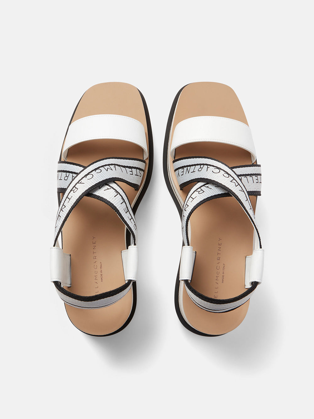 STELLA MCCARTNEY Striped Platform Sandals