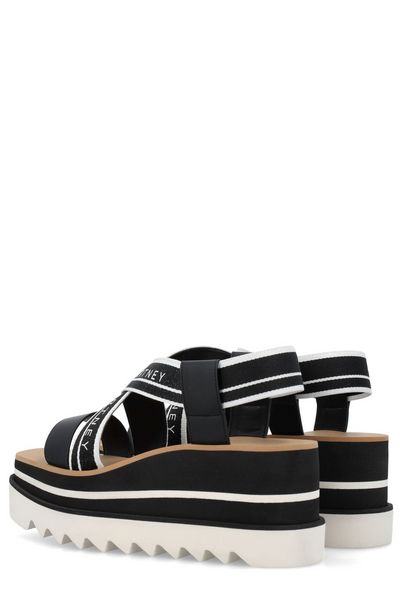 STELLA MCCARTNEY Two-Tone Fabric Sneak Elyse Sandals for Women