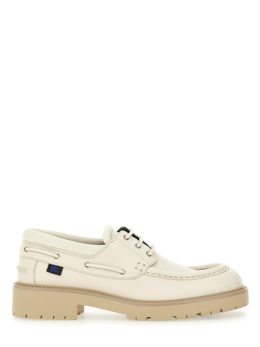 BURBERRY Genuine Leather Moccasin Raft for Men