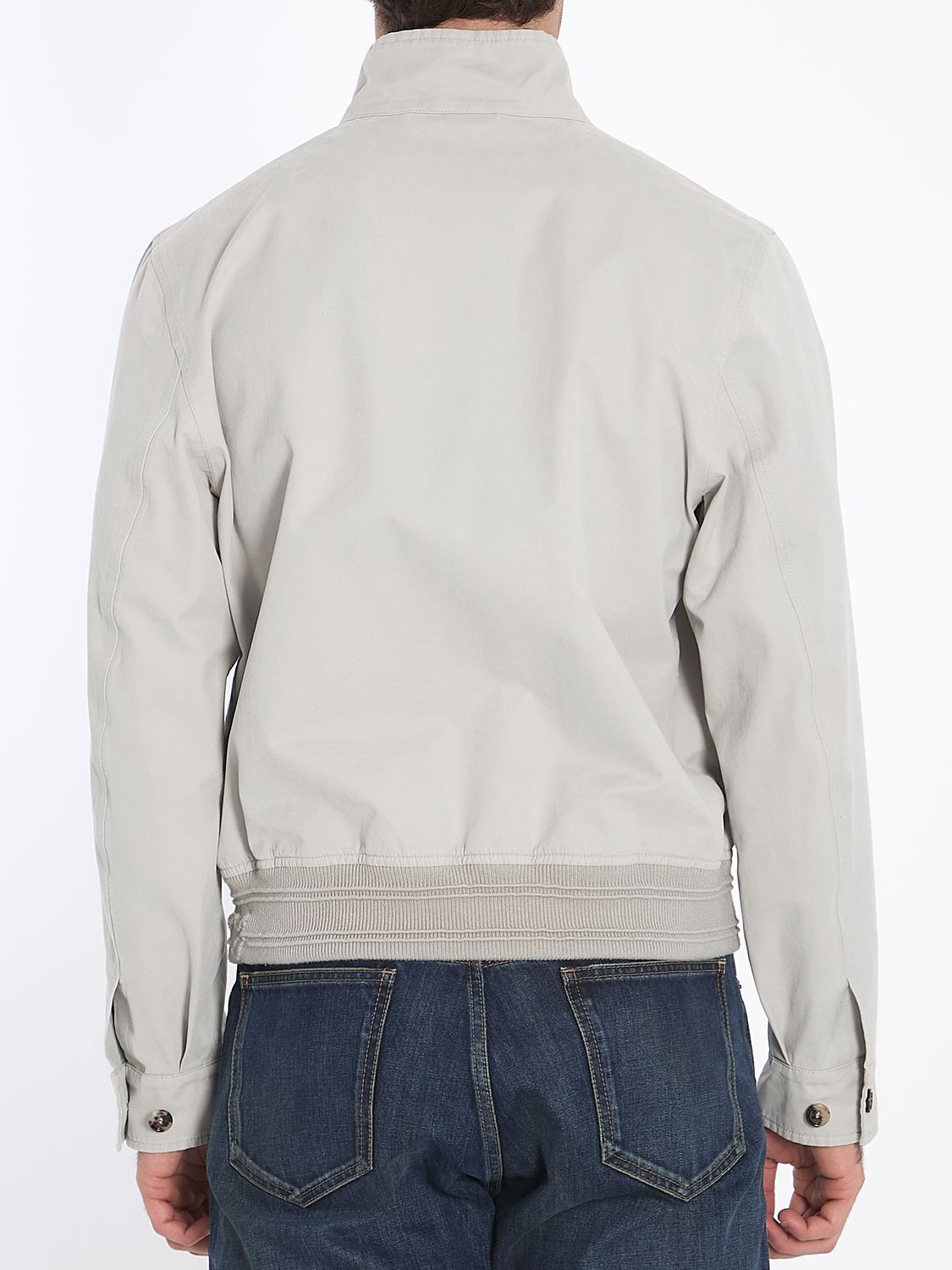 BURBERRY Men's Relaxed Fit Bomber Jacket with Logo
