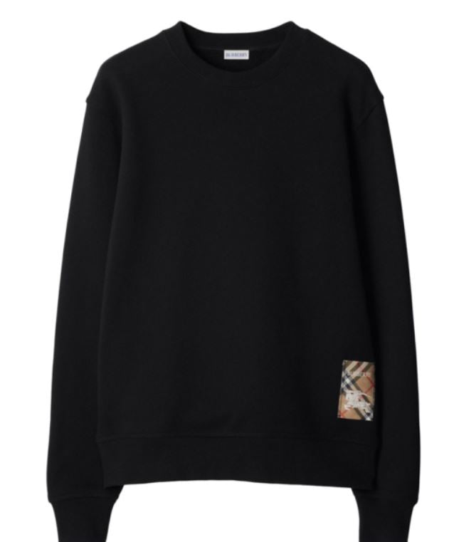BURBERRY Cozy and Stylish Men's Sweater - Crew Neck, Drop Shoulder