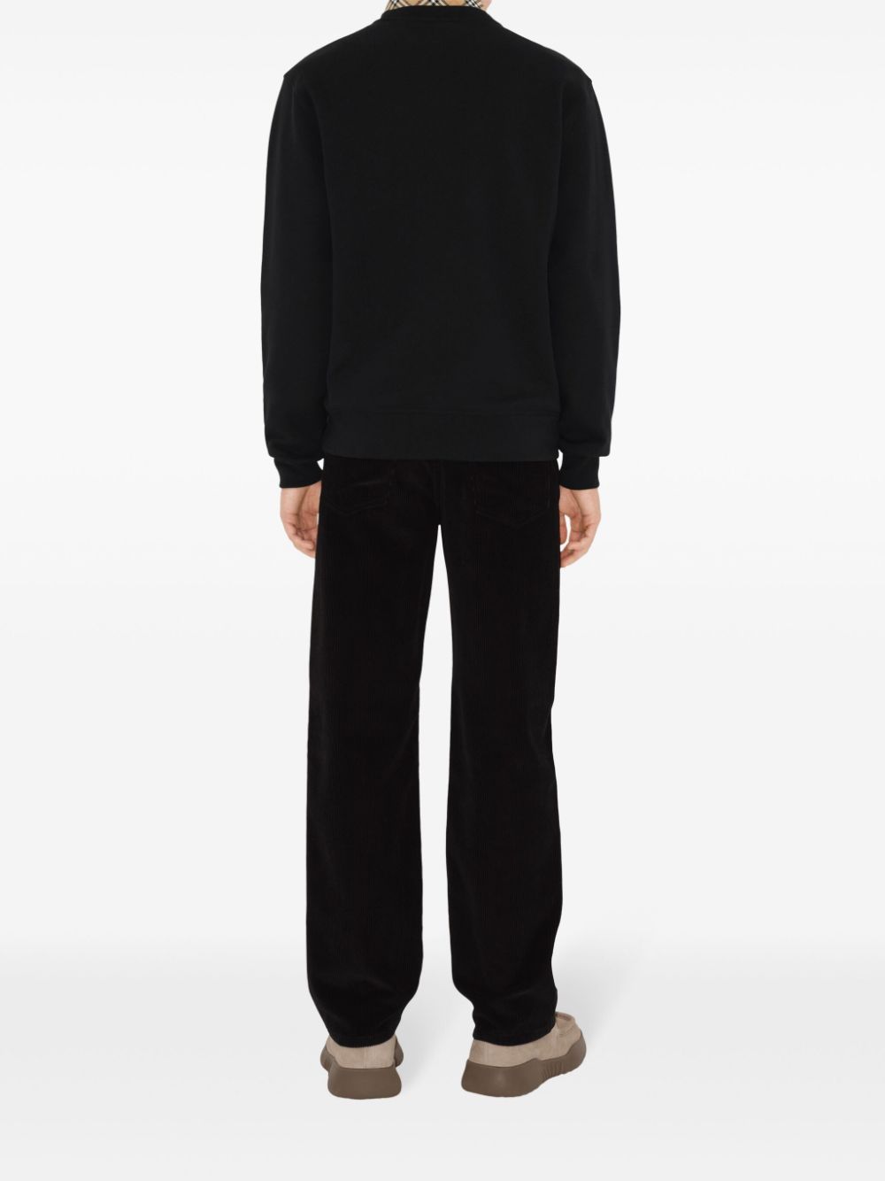 BURBERRY Cozy and Stylish Men's Sweater - Crew Neck, Drop Shoulder