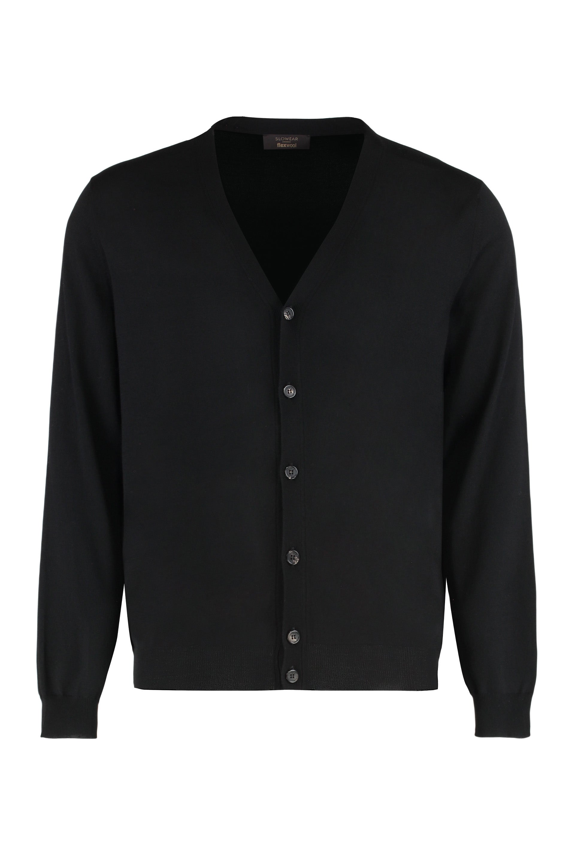 SLOWEAR Elegant Virgin Wool Cardigan for Men
