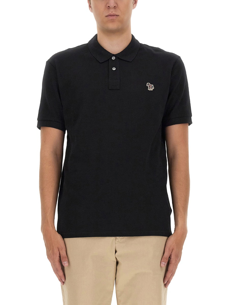 PS BY PAUL SMITH Polo Shirt with Zebra Patch - Regular Fit