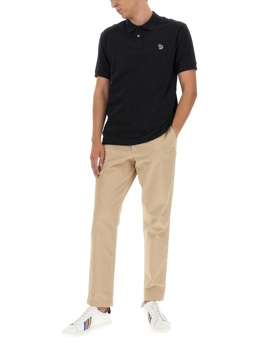PS BY PAUL SMITH Polo Shirt with Zebra Patch - Regular Fit