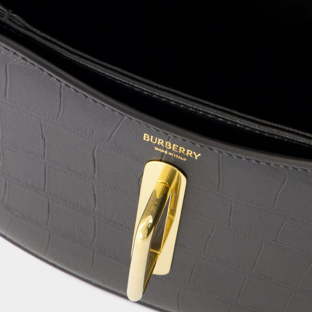 BURBERRY Elegant Leather Handbag for All Occasions - Women’s Mini