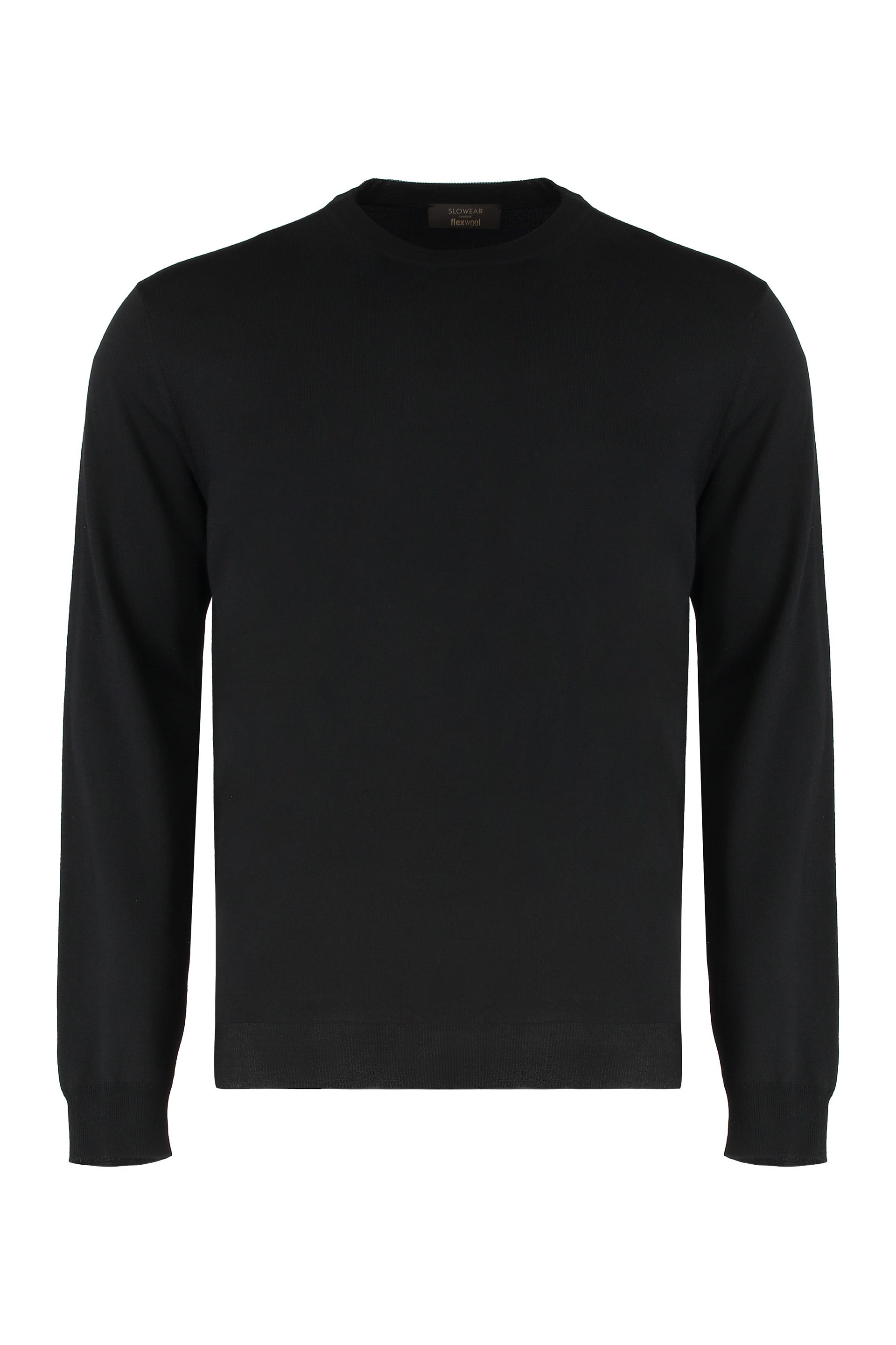 SLOWEAR Classic Round Neck Wool Sweater for Men