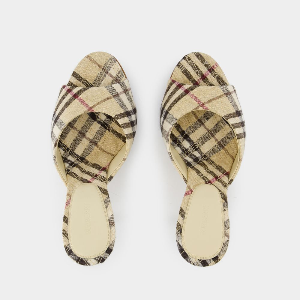 BURBERRY Chic 90 Check Patterned Pumps for Women