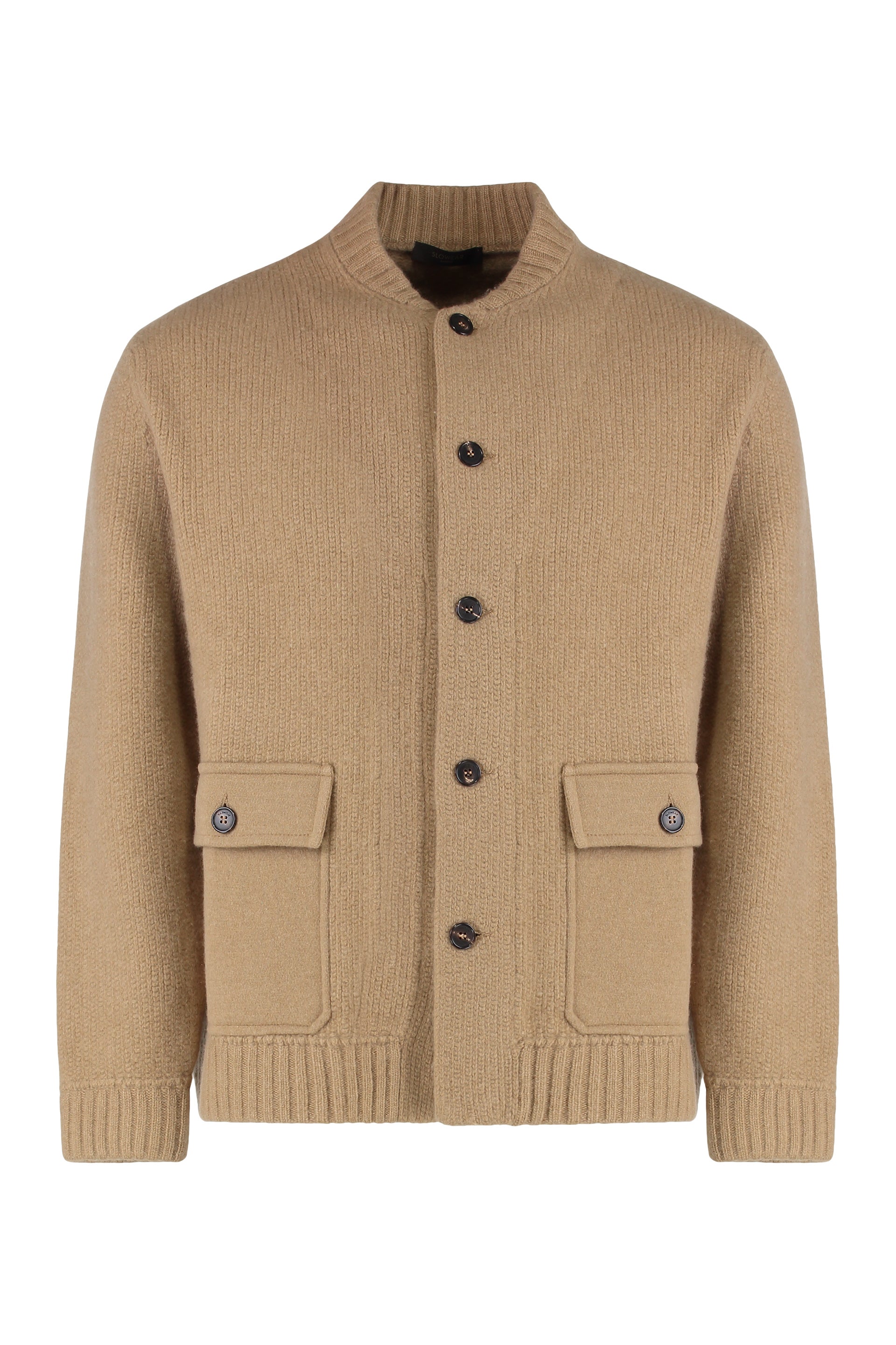 SLOWEAR Elegant Wool and Cashmere Cardigan for Men - FW25 Collection