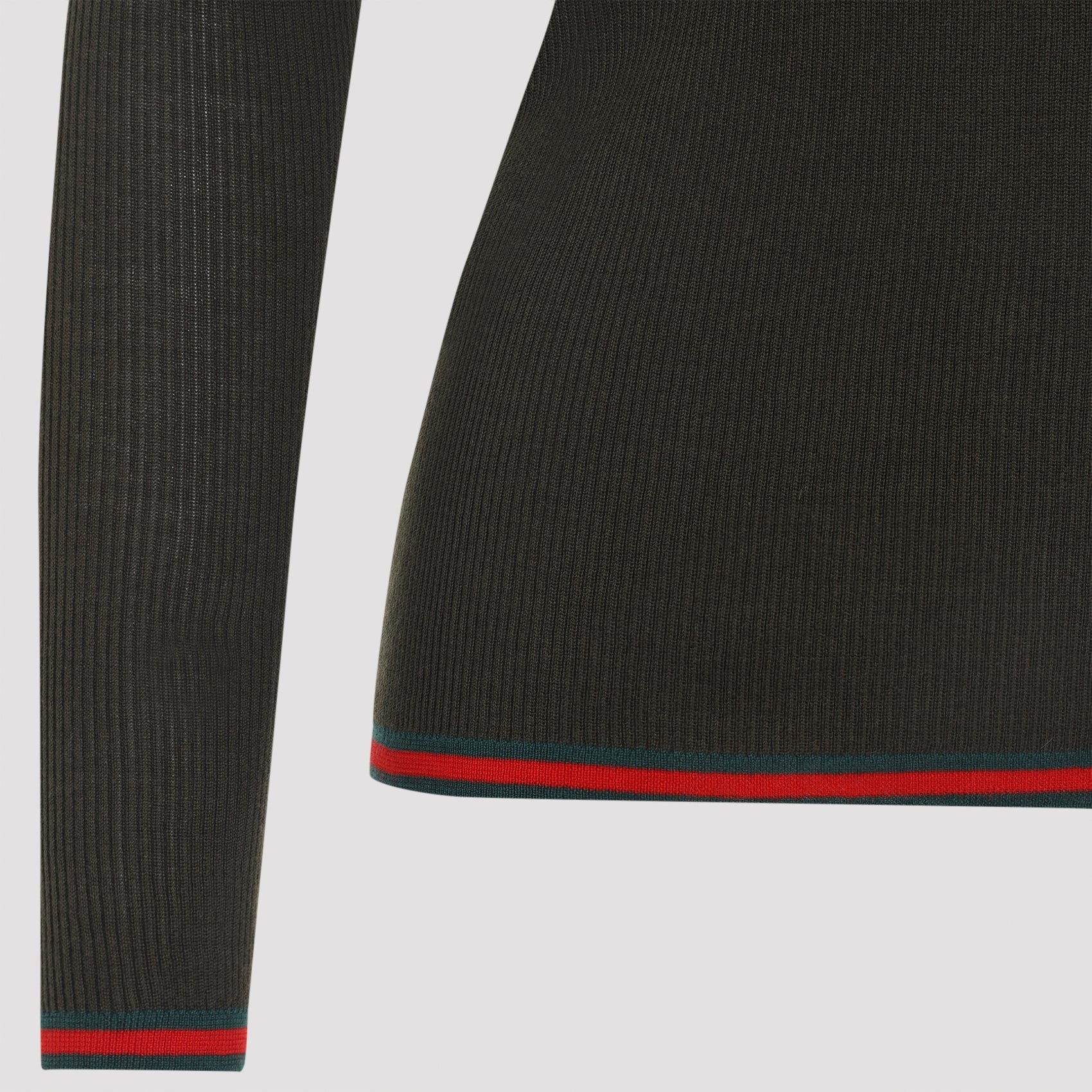 GUCCI Polo Collar Cashmere Silk Blend Top - Size S