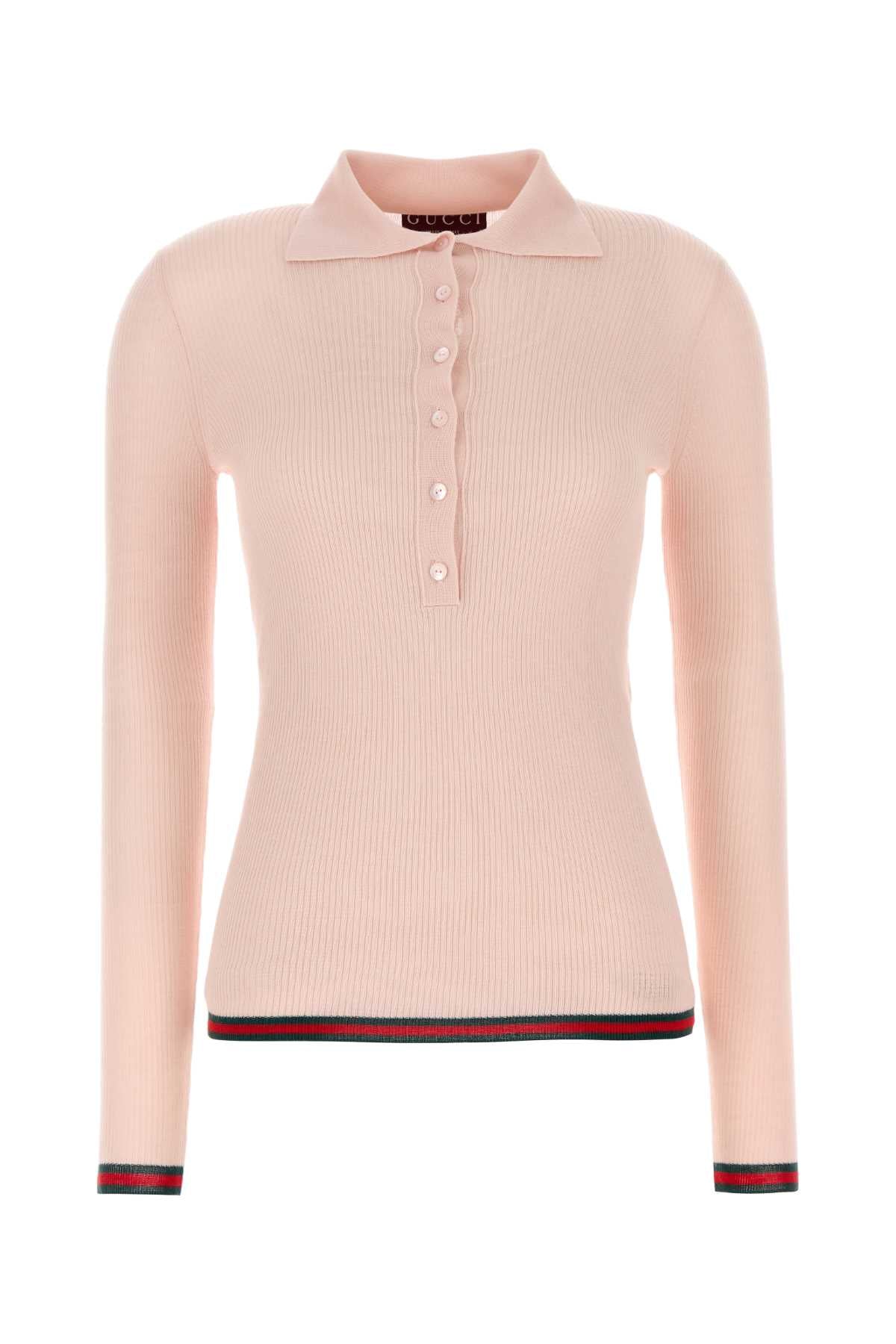 GUCCI Cashmere Blend Polo Shirt for Women - SS25