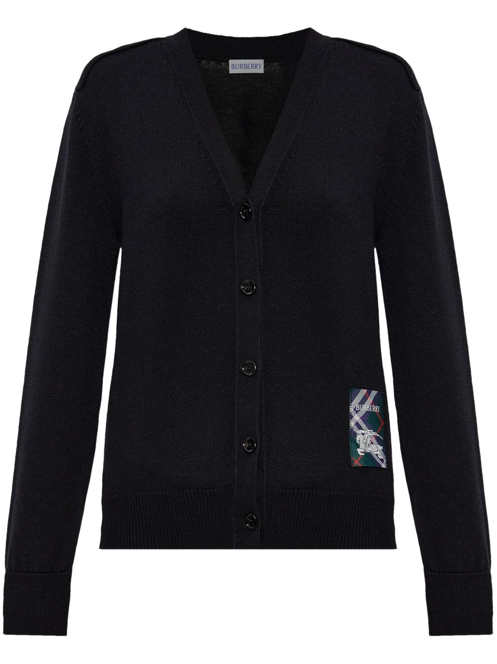 BURBERRY Luxurious 100% Wool V-Neck Sweater for Women