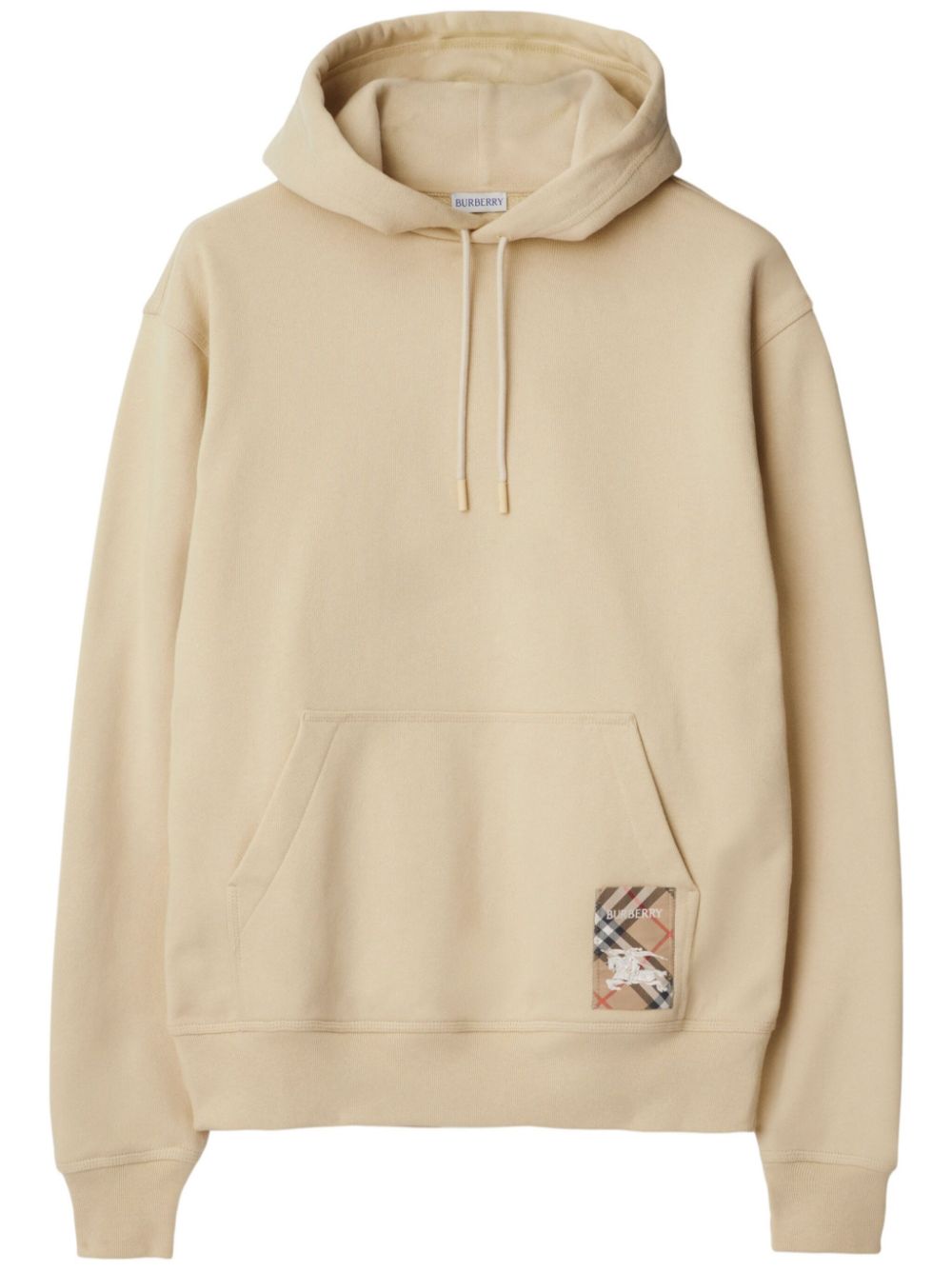 BURBERRY Cozy 100% Cotton Sweater with Drawstring Hood for Men