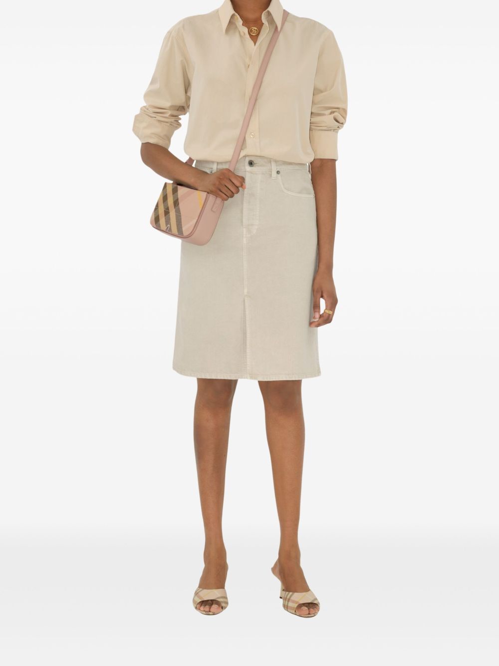 BURBERRY Sleek Mini Leather Handbag for Outings