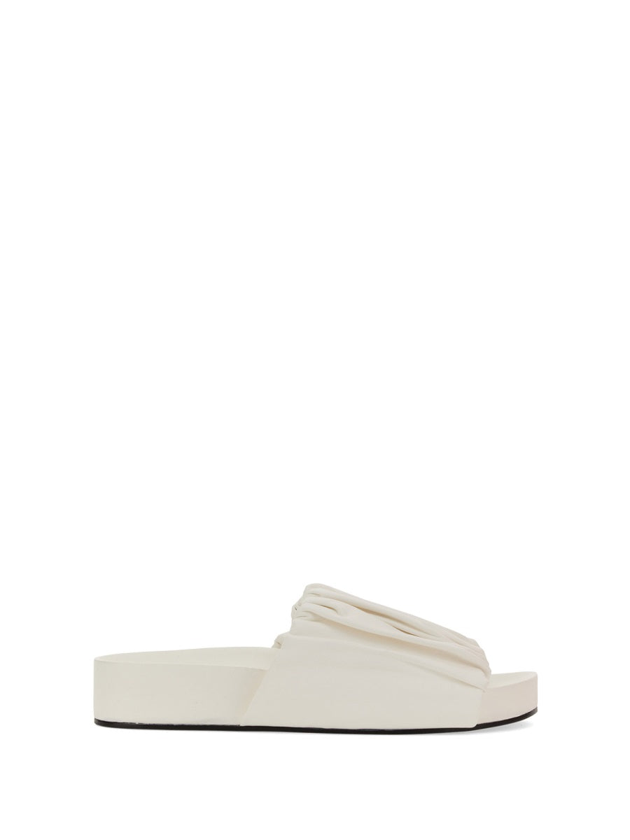 JIL SANDER Premium Low Leather Sandals for Women - SS23