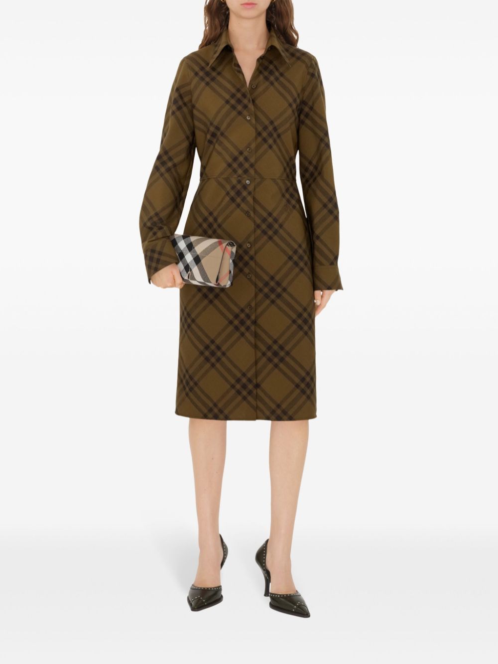 BURBERRY Mini Embroidered Fabric Crossbody Handbag